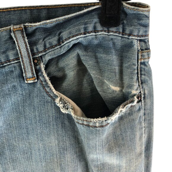 Levis Mens Jeans 559 Relaxed Straight Distressed Grunge 36x34 - Picture 3 of 11